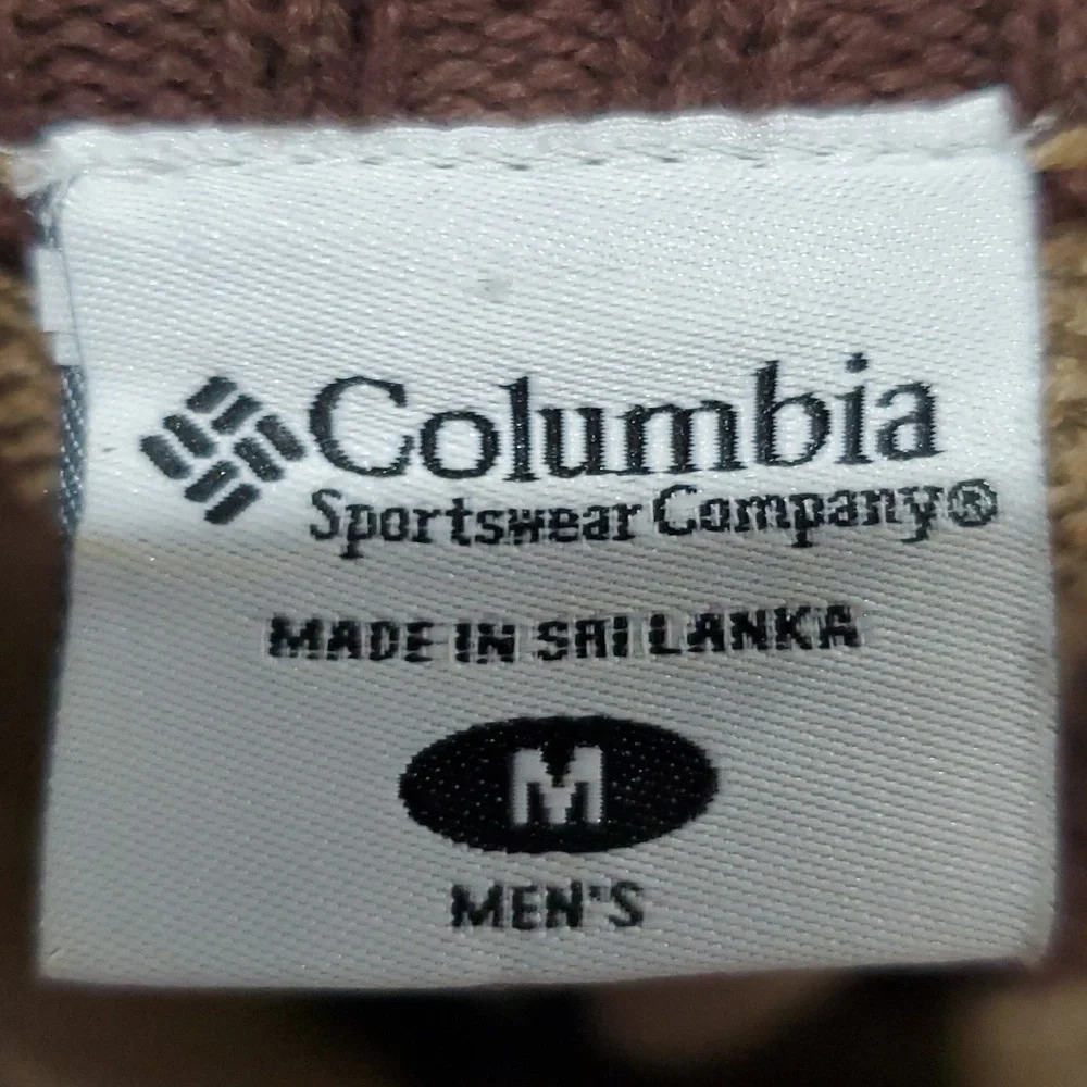 Columbia tan ribbed 1/4 zip warm cotton sweater - Picture 5 of 6